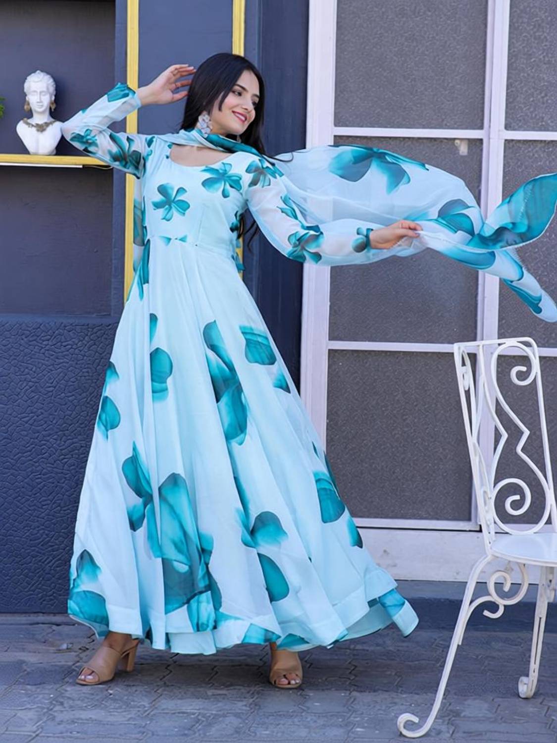 MISS CLOTHING Women Floral Print Kurta