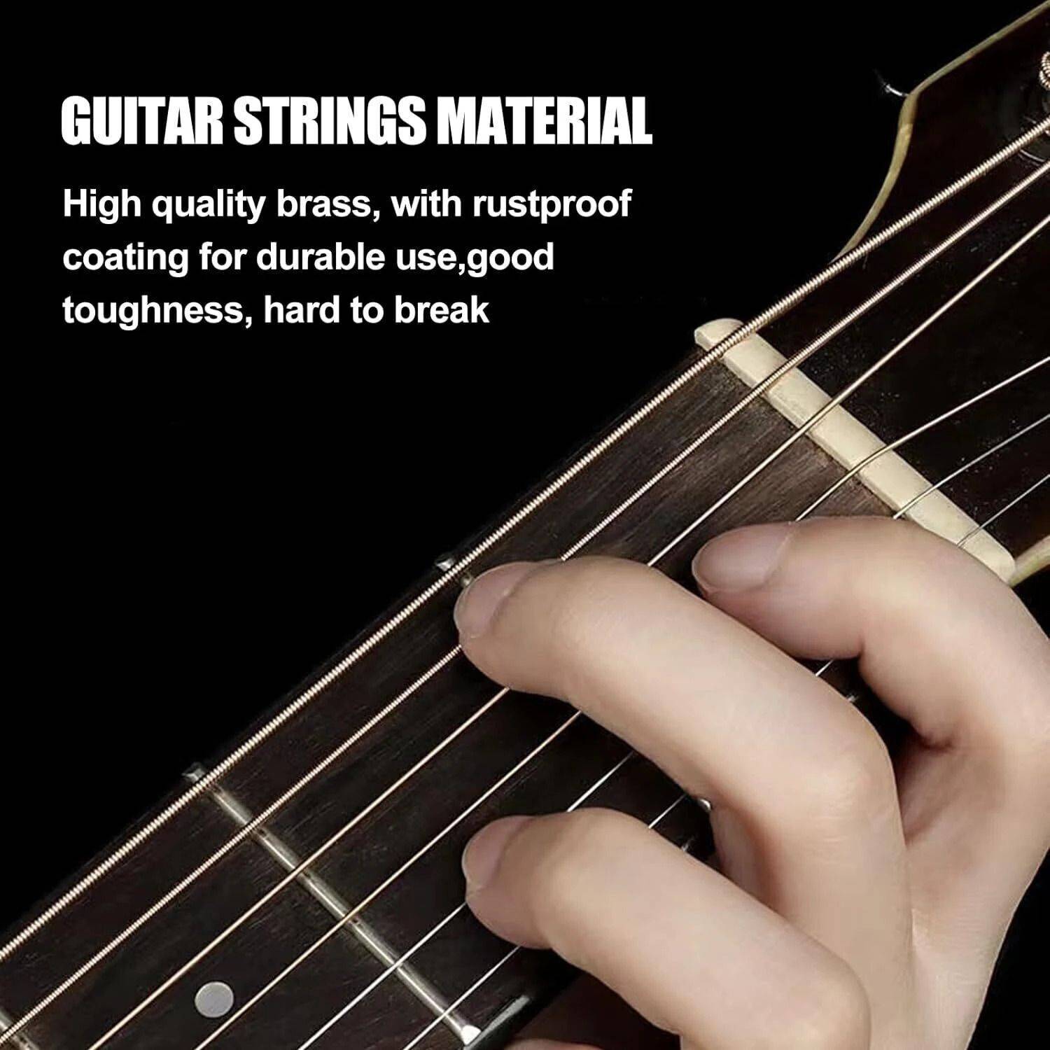 Mocking Bird Acoustic Guitar String Set with Saddle, Capo & Picks - Image 4