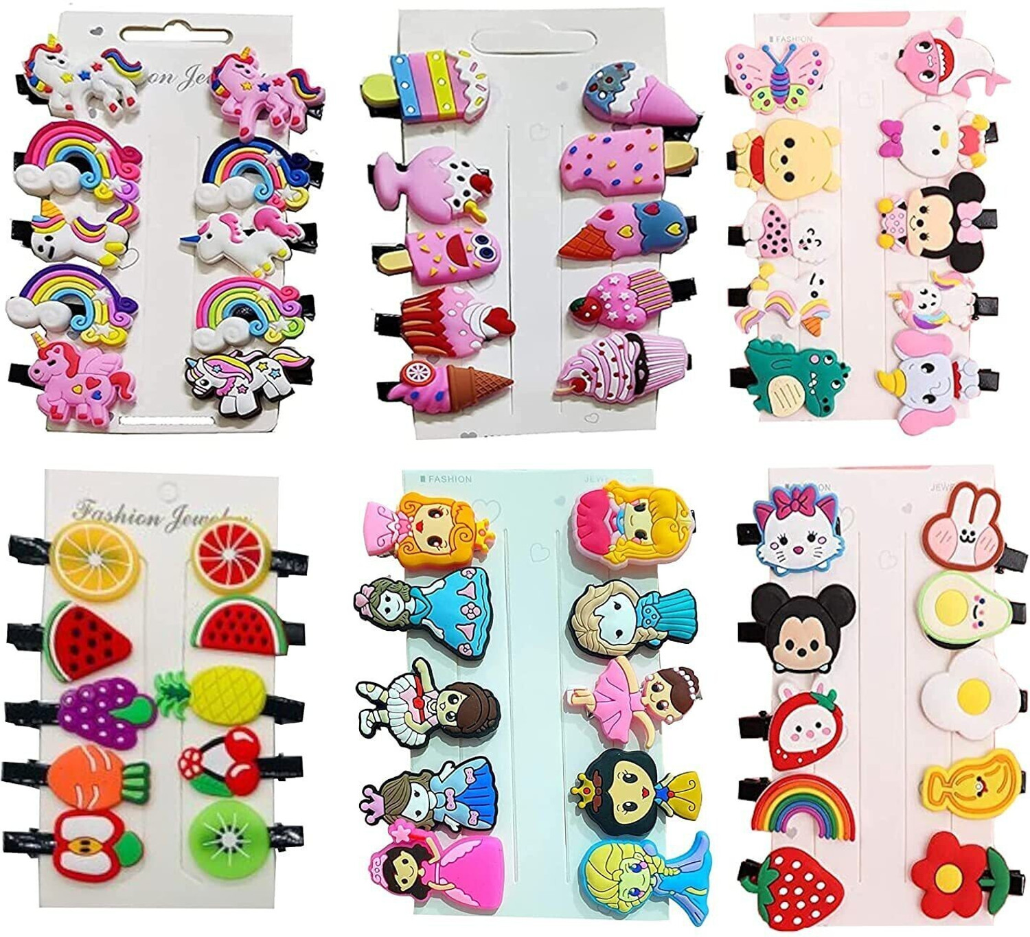 NEWGEN ENTERPRISES BELLOTOKO Baby Mix Designs Clips Set Hair Accessories Girls (20 Pieces) Ra Hair Clip