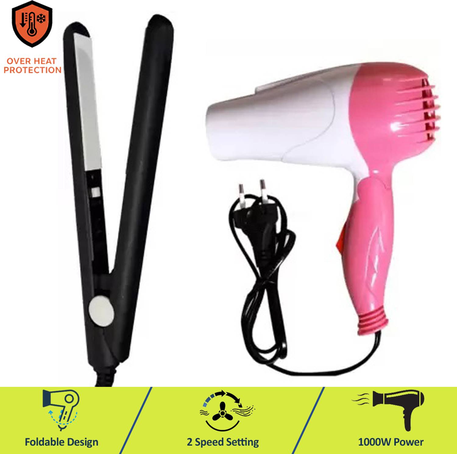 Adhiraj Enterprise Mini Portable Foldable Hair Dryer - Image 1