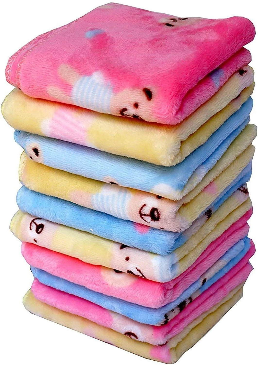 DCREATIONS Teady Bear Print Kid's Hankey Handkerchief Women ["Multicolor"] Handkerchief