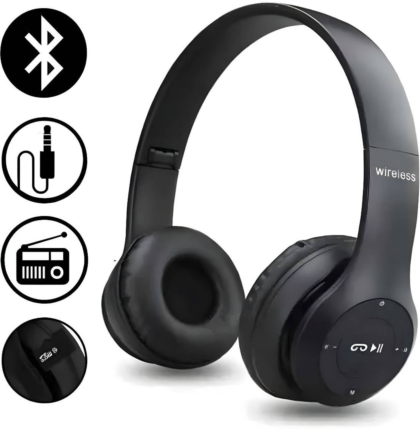 yoloji Gaming Deep Bass Wireless Headphone with mic Bluetooth Headset_A57 Bluetooth without Mic Headset - Image 3
