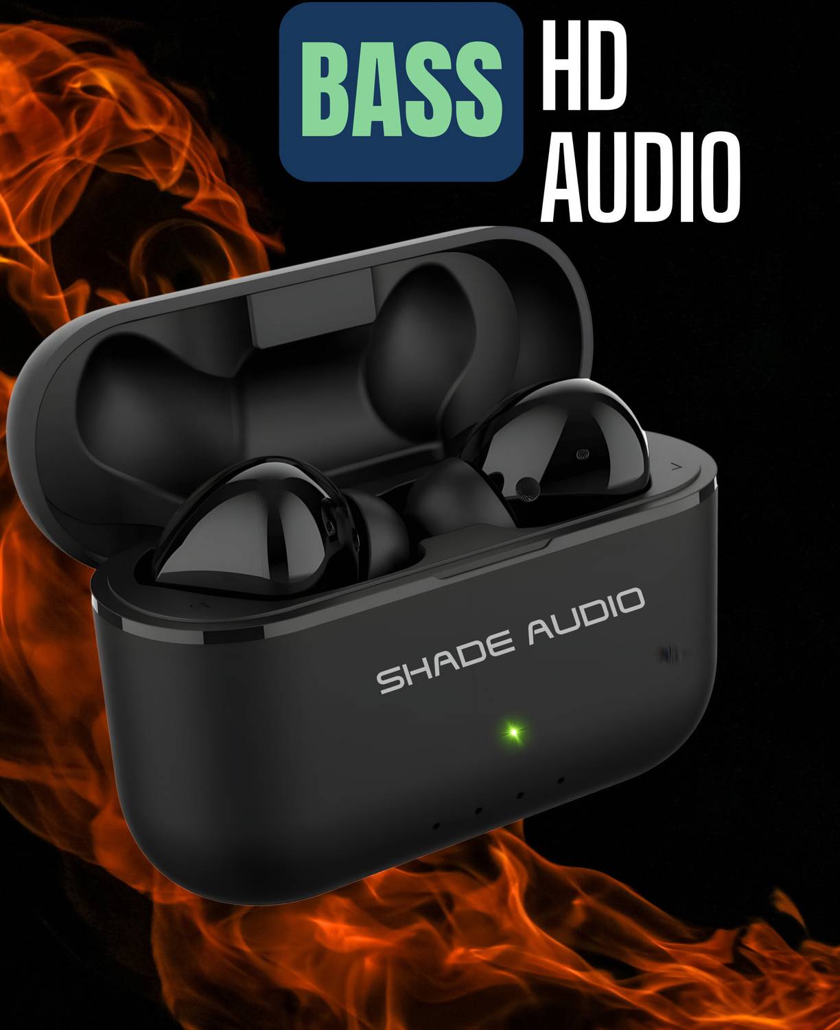 Shade Audio Zenpods V3 Pro TWS Airbuds | HD Earbuds | Dope Bass Headphone| Touch Bluetooth Headset - Image 2