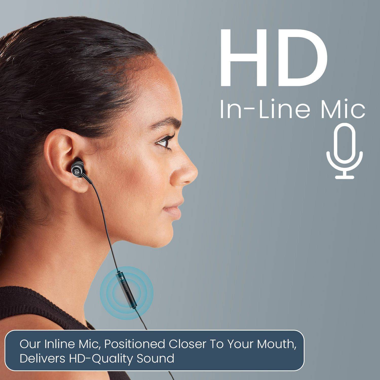 Portronics Conch Sigma A 14.2mm Driver Wired Earphones - Image 2