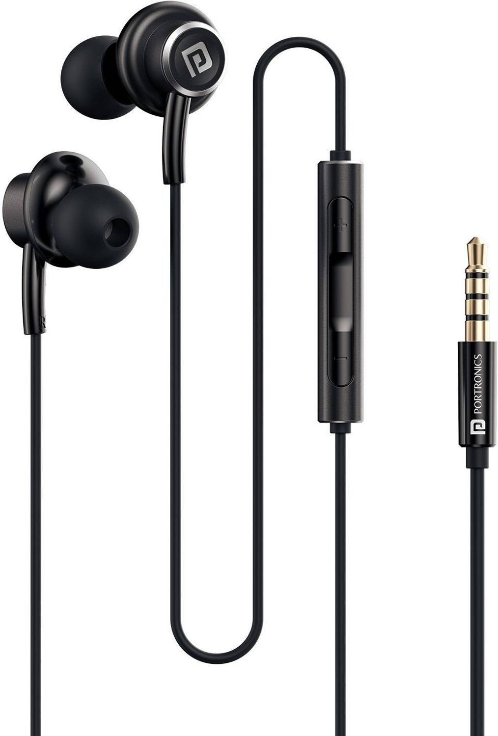 Portronics Conch Sigma A 14.2mm Driver Wired Earphones - Image 1
