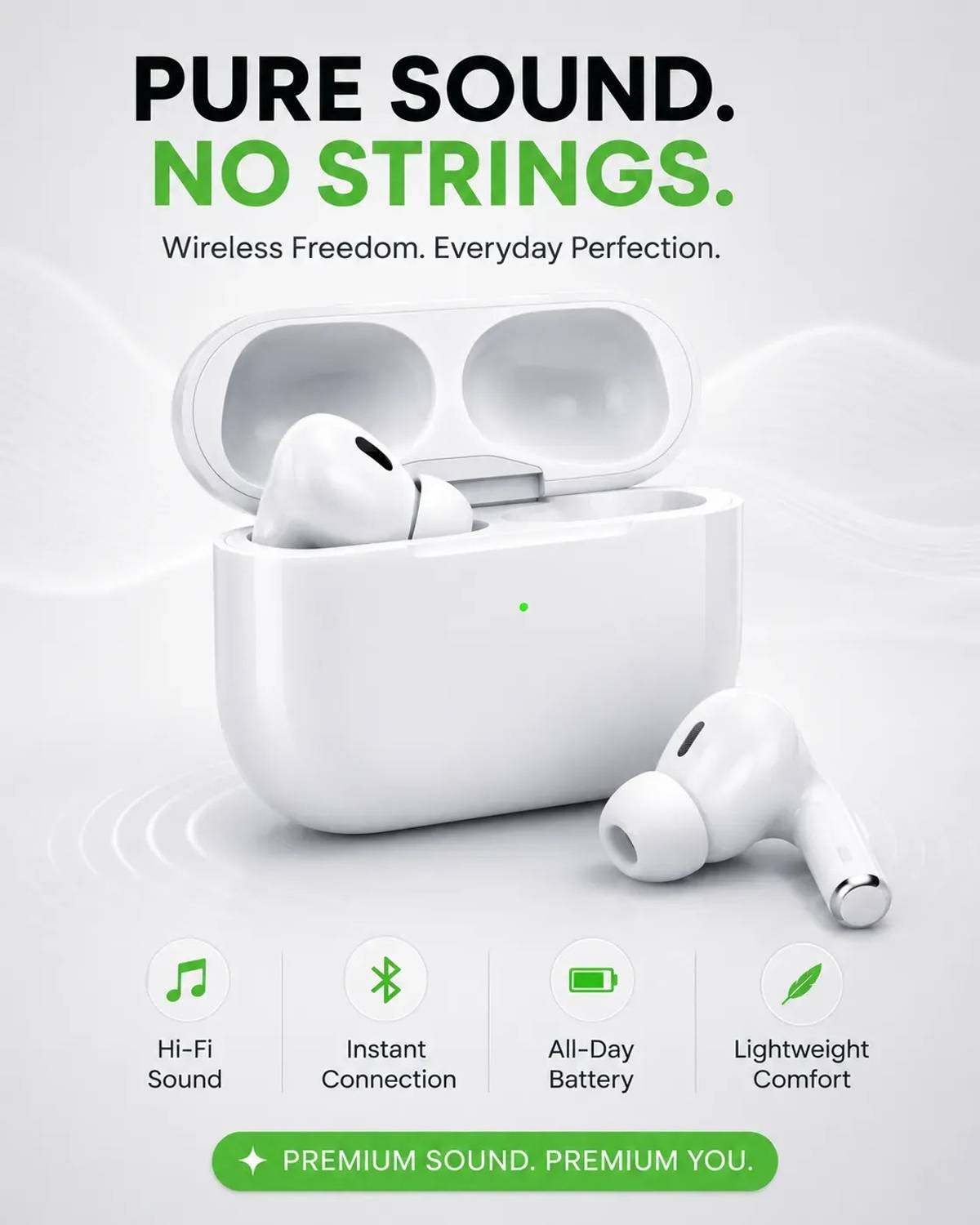 OWDIO TWS EARBUDS Bluetooth Headset - Image 1