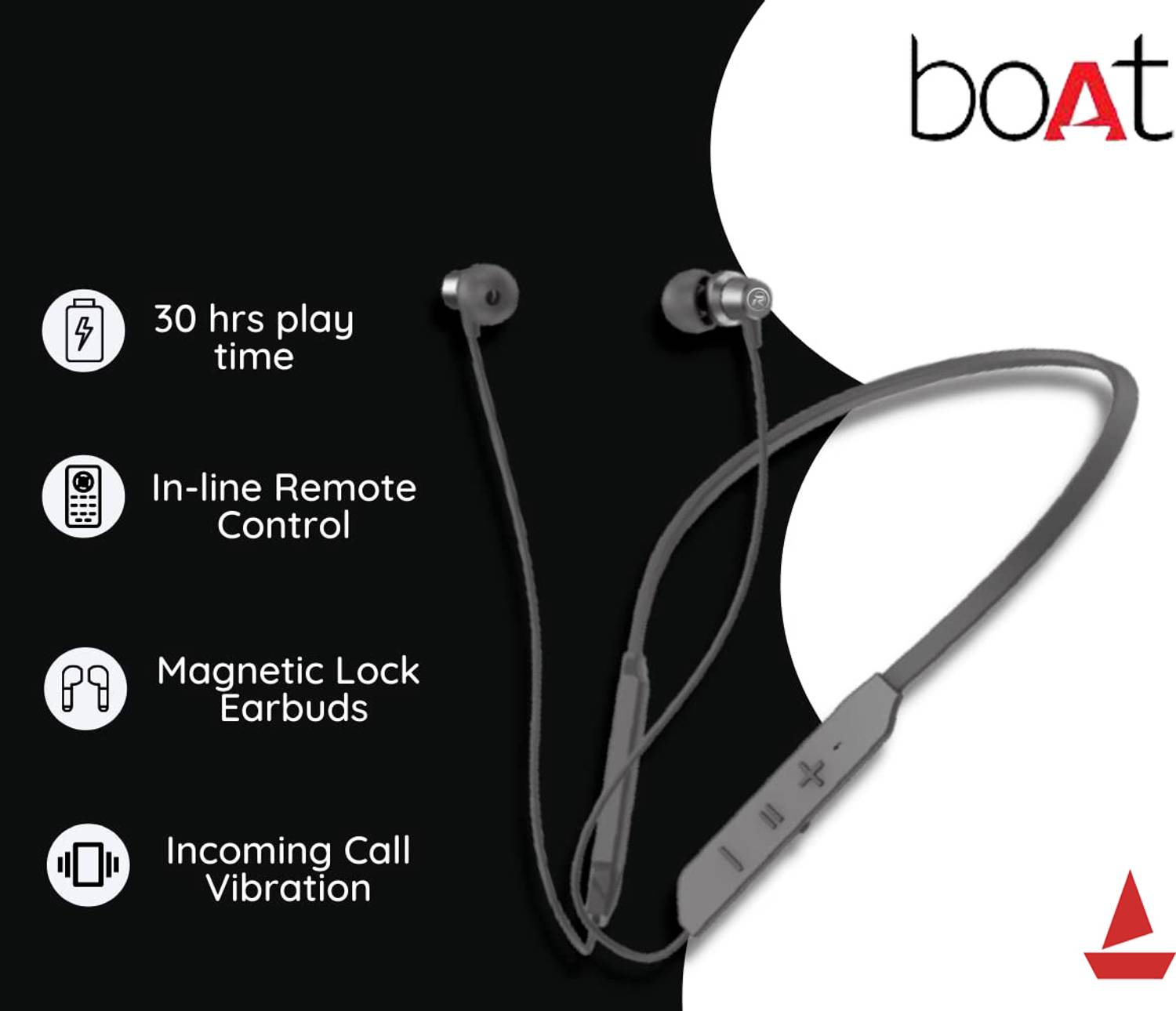 boat BT Max Vibration Neckband Bluetooth Headset - Image 5