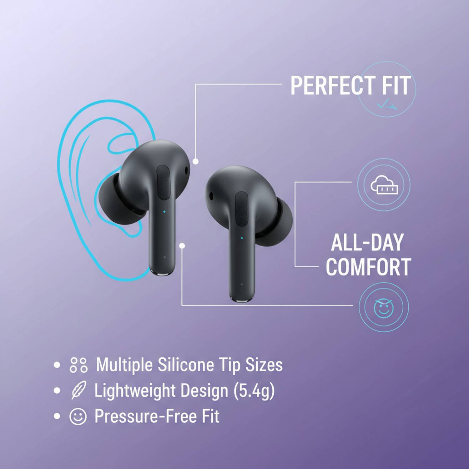 Cotsyn Earbuds Pro A32 TWS Bluetooth Earbuds (Black) - Image 4