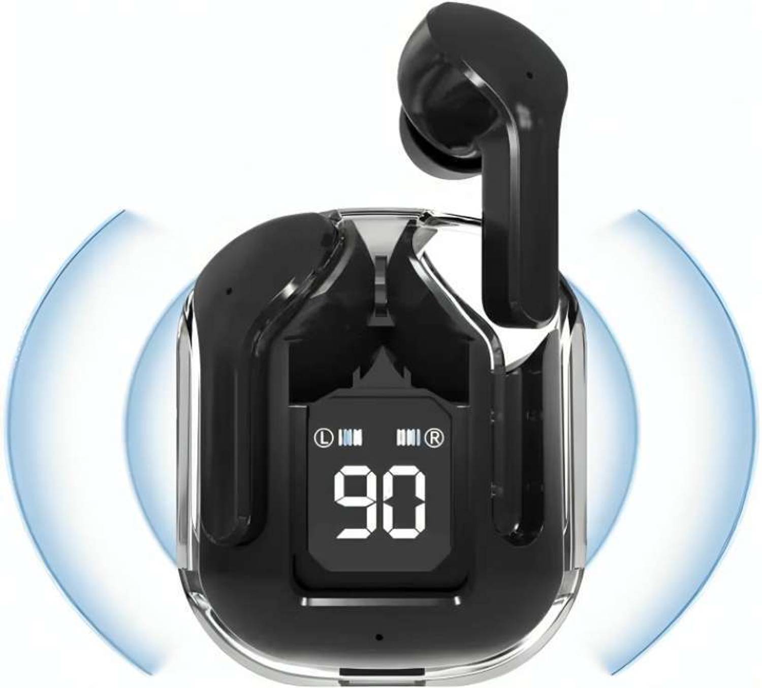 GWALBROS GWALBROS Transparent ULTRAPODS Earbuds with Fast Charge Gaming Bluetooth_1 Bluetooth Headset - Image 1