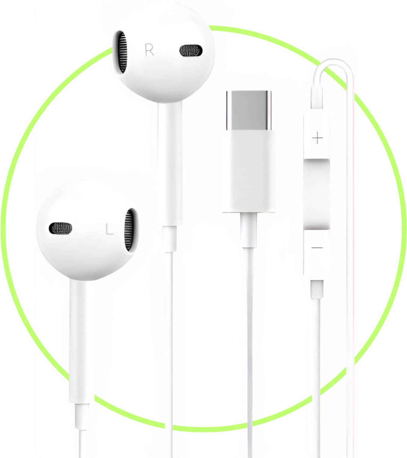 Awique Wired Type C Earphone (1) Wired without Mic - Image 1