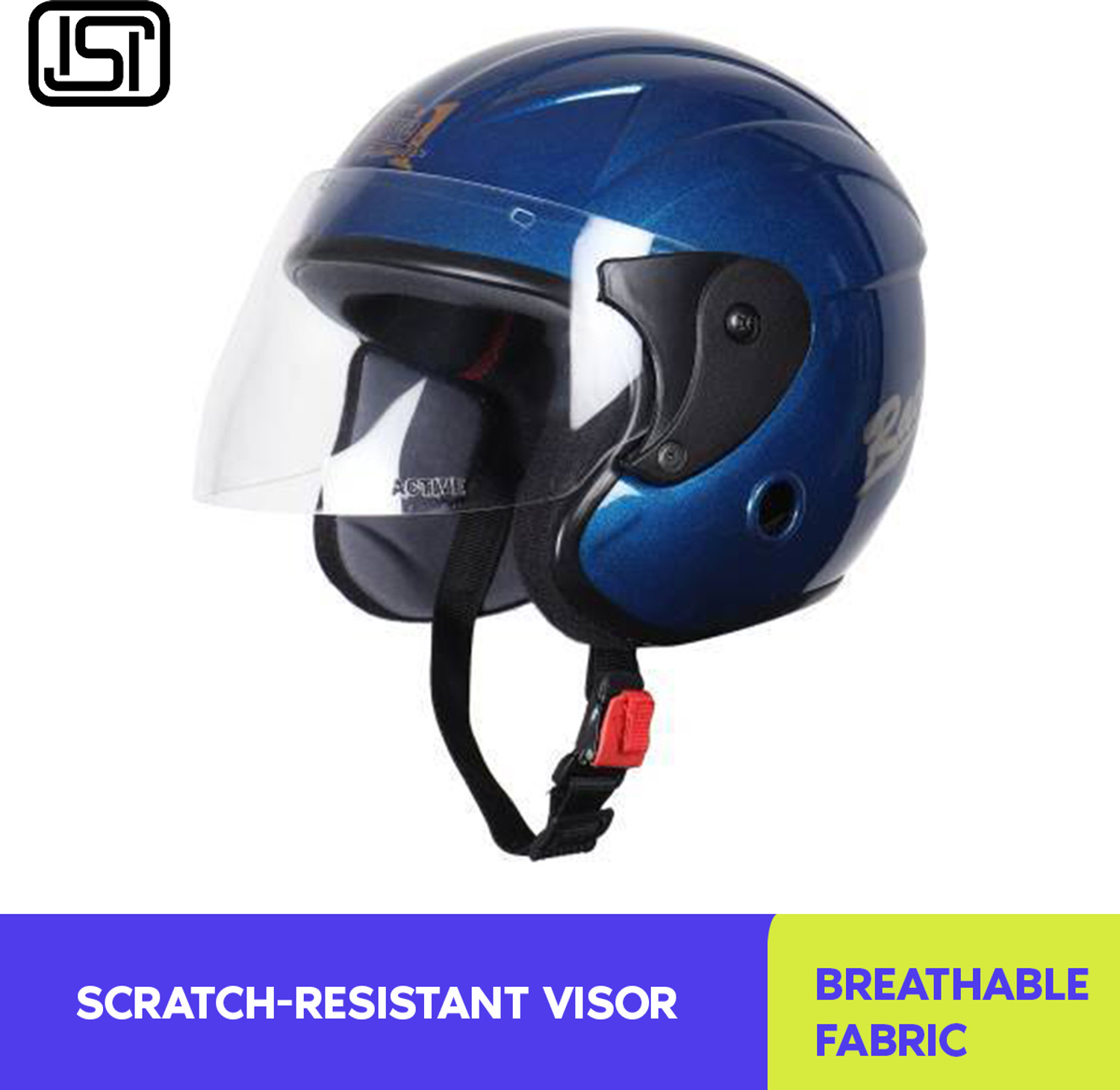 KRC nano Motorsports Helmet (Blue) Motorbike Helmet