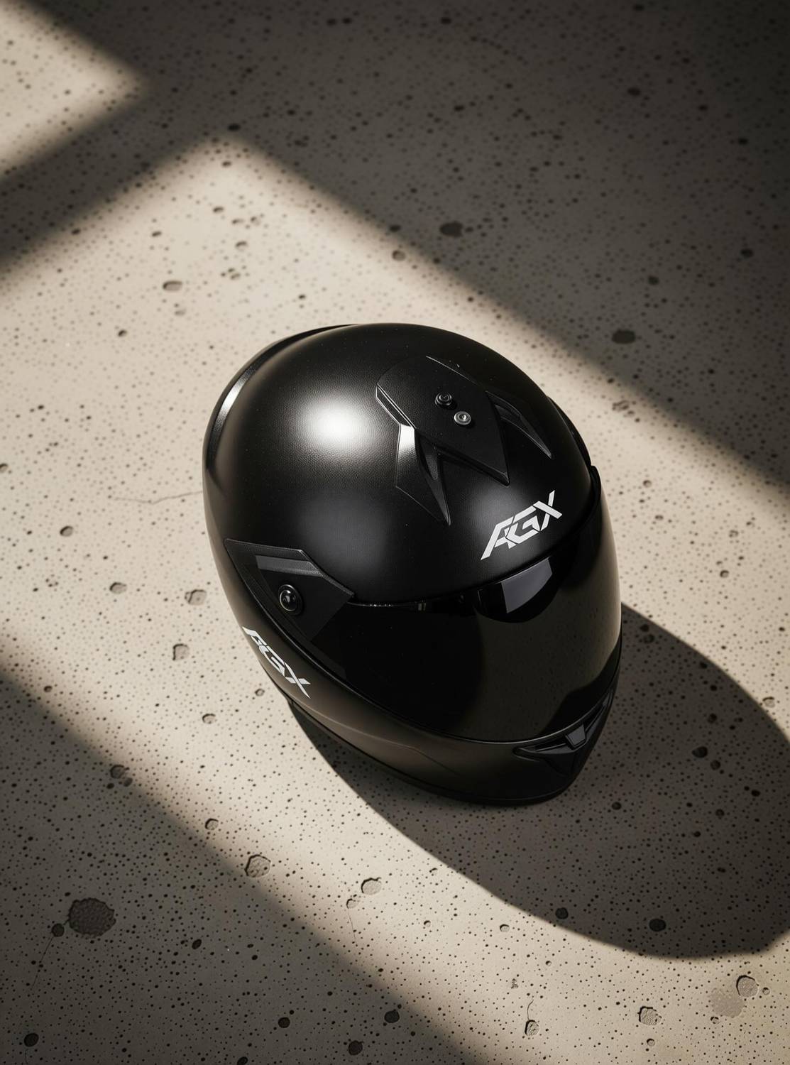 FOROLY Fighter AGX ABS Black Visor Motorbike Helmet - Image 2