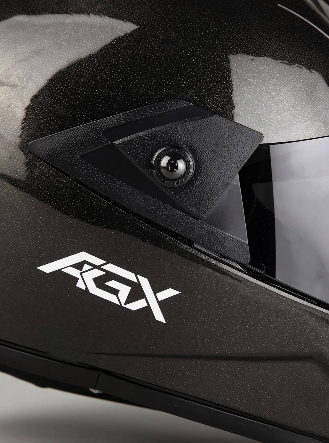 FOROLY Fighter AGX ABS Black Visor Motorbike Helmet - Image 3
