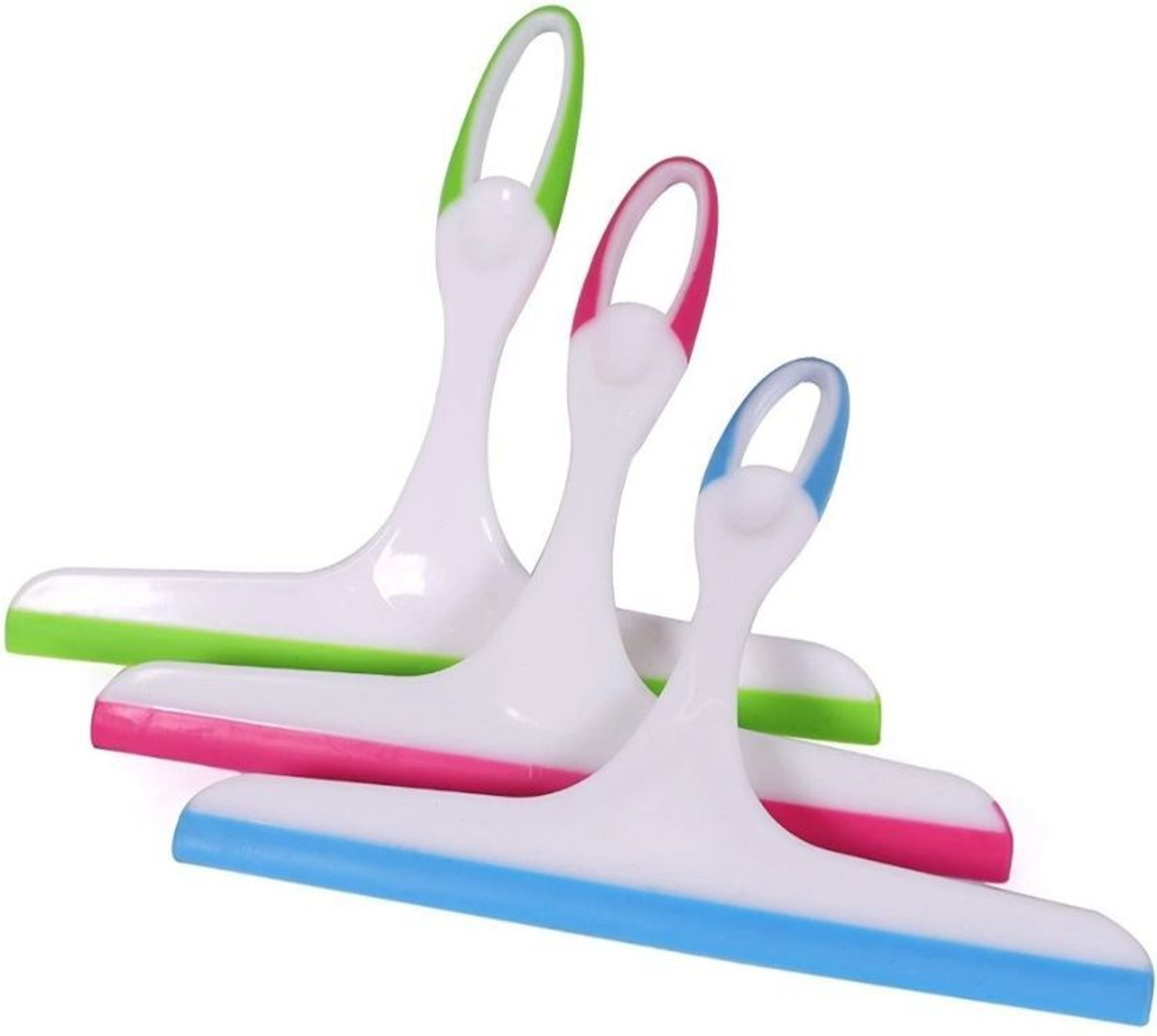 AG AG Group 3 Pc Household Soft Glass Cleaning Wiper Wipe Window Scraper, Kitchen Slab, Bathroom Tile, Floor (Color May Vary) Kitchen Wiper
