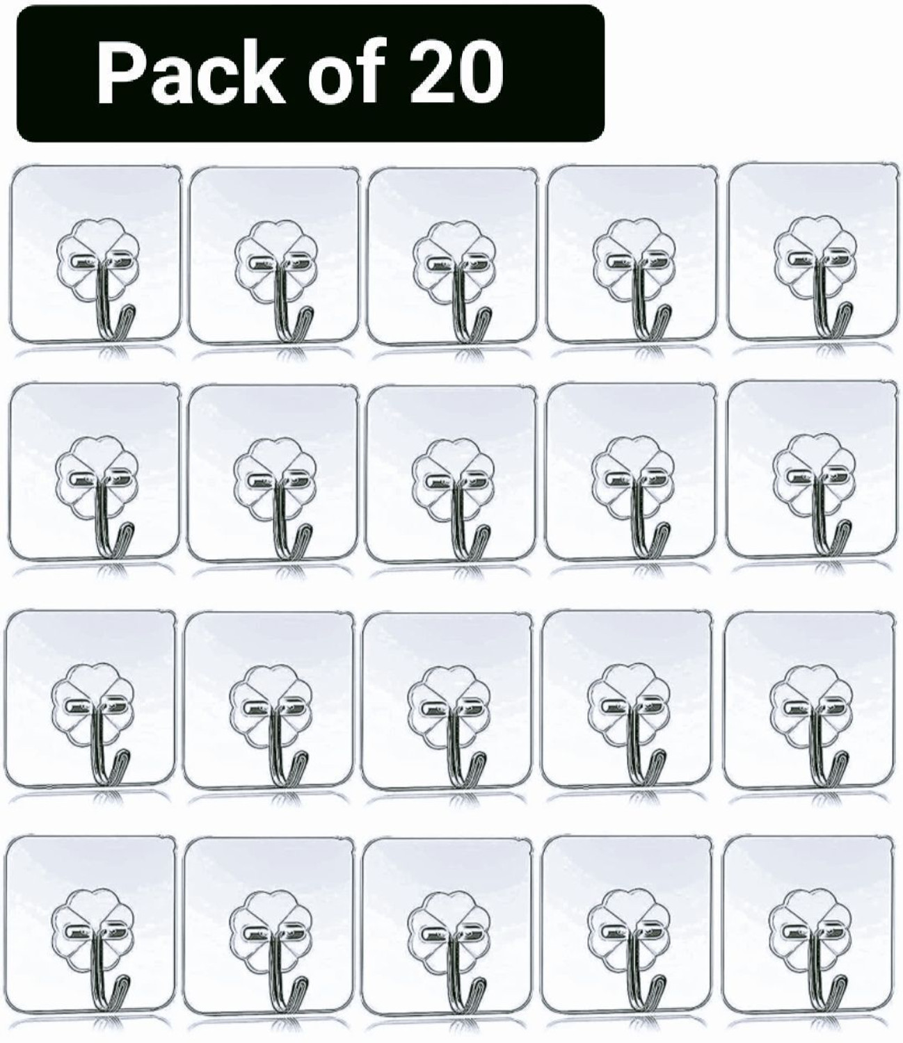 Soniya Self Adhesive Wall Hangers with Stainless steel Hooks Hook