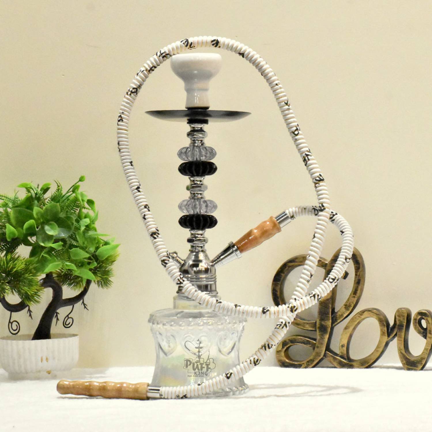 Puff King 14 inch Glass Hookah - Image 4