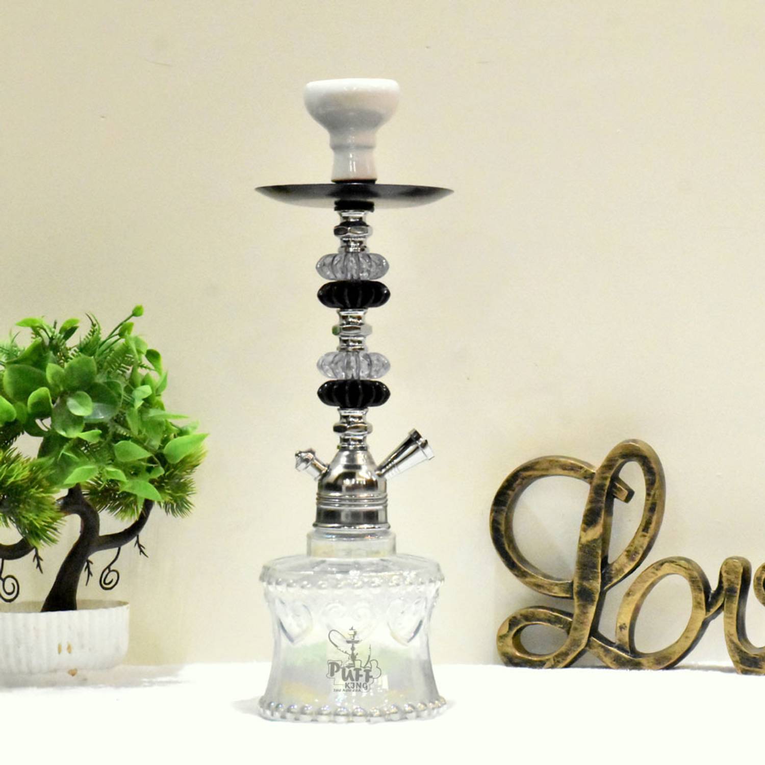 Puff King 14 inch Glass Hookah - Image 5