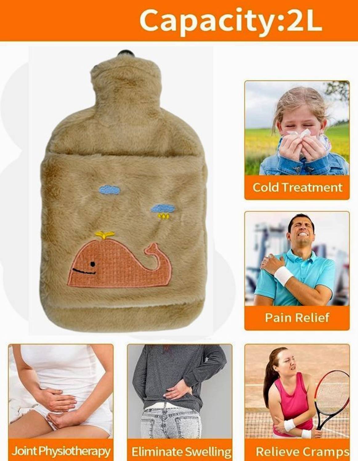 WATERLEAF 2000 ml Hot Water Bag - Image 3