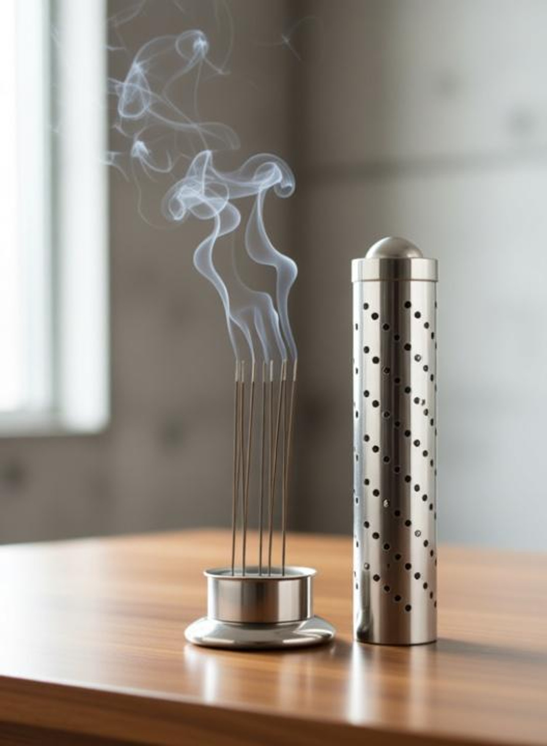 Fashion Bizz Agarbatti Stand with Ash Catcher for Puja Ghar,Dhupbatti Stand For Home,Office Steel Incense Holder