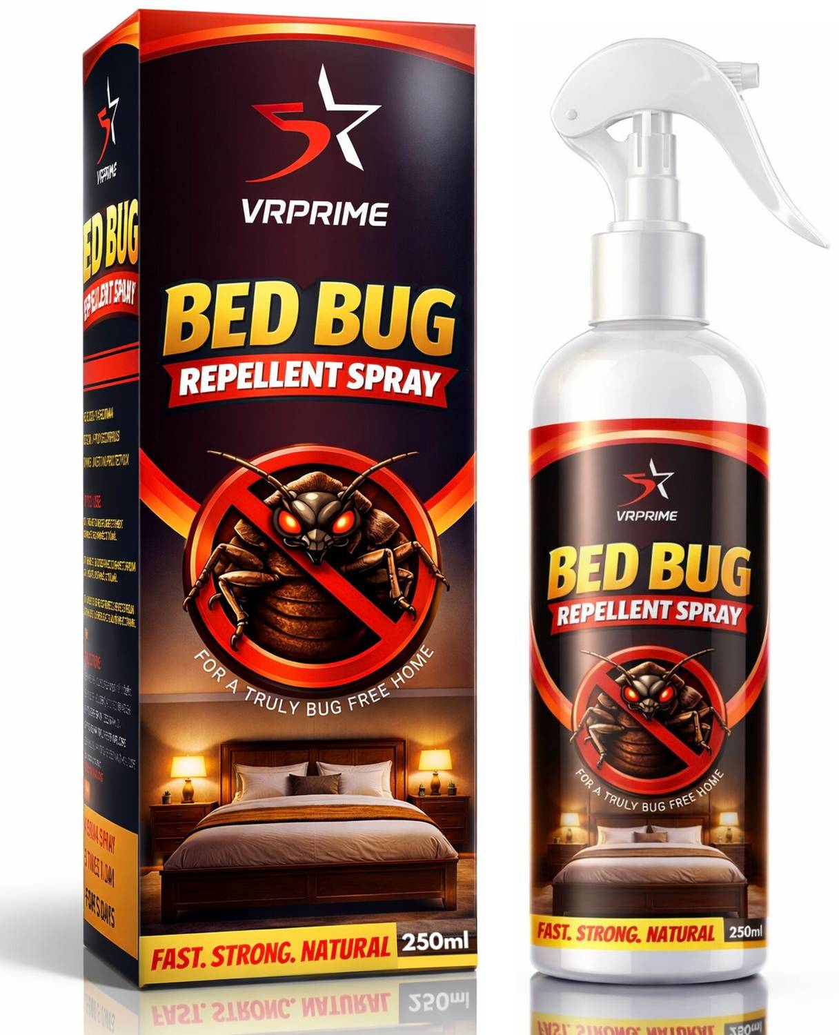 VRPRIME Bed Bug Repellent Spray for Mattress, Sofa & Furniture