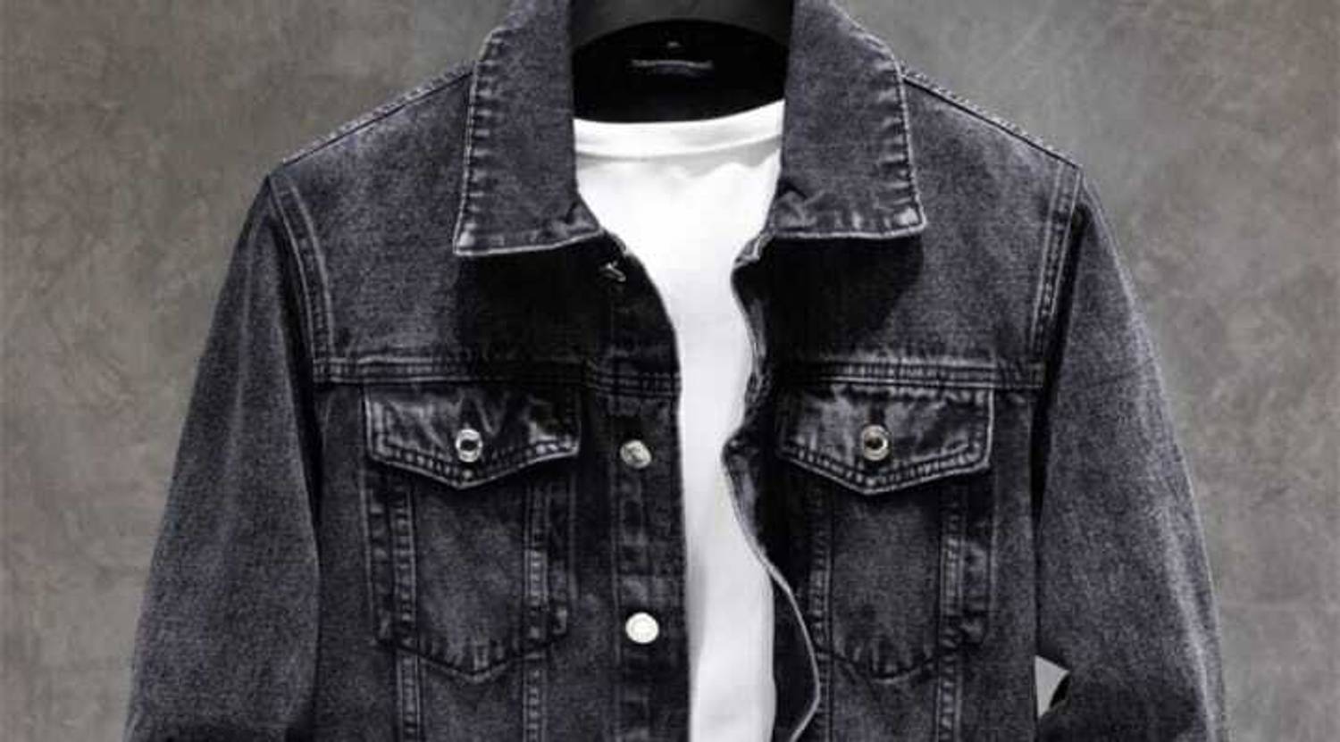 TissuAmour Men Denim Jacket - Image 2