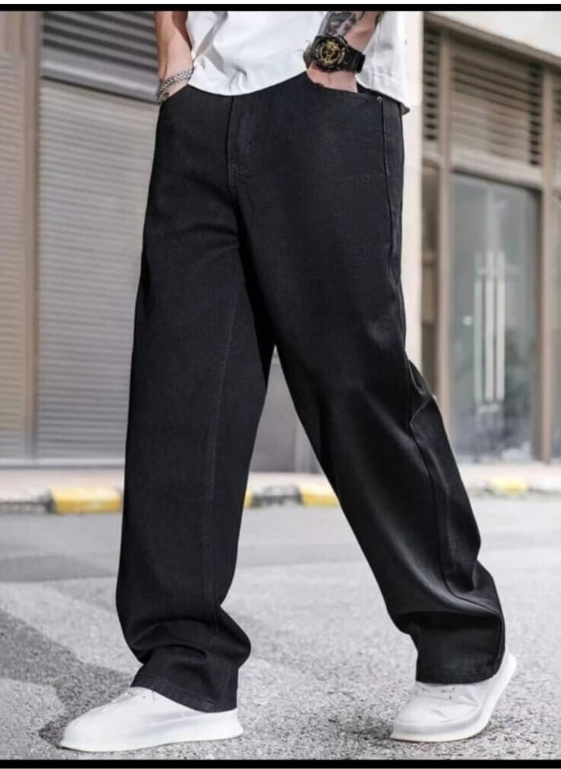 TOUGHFIT Slim Men Black Jeans - Image 4