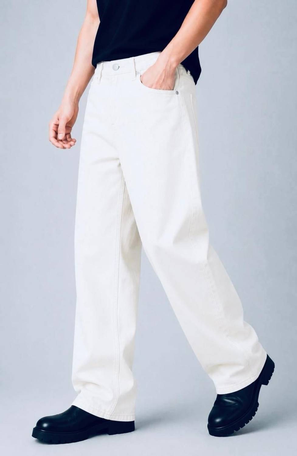FLAYING Men White Jeans - Image 2