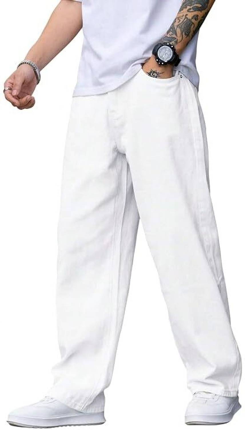 Camfit Loose Fit Men White Jeans - Image 3