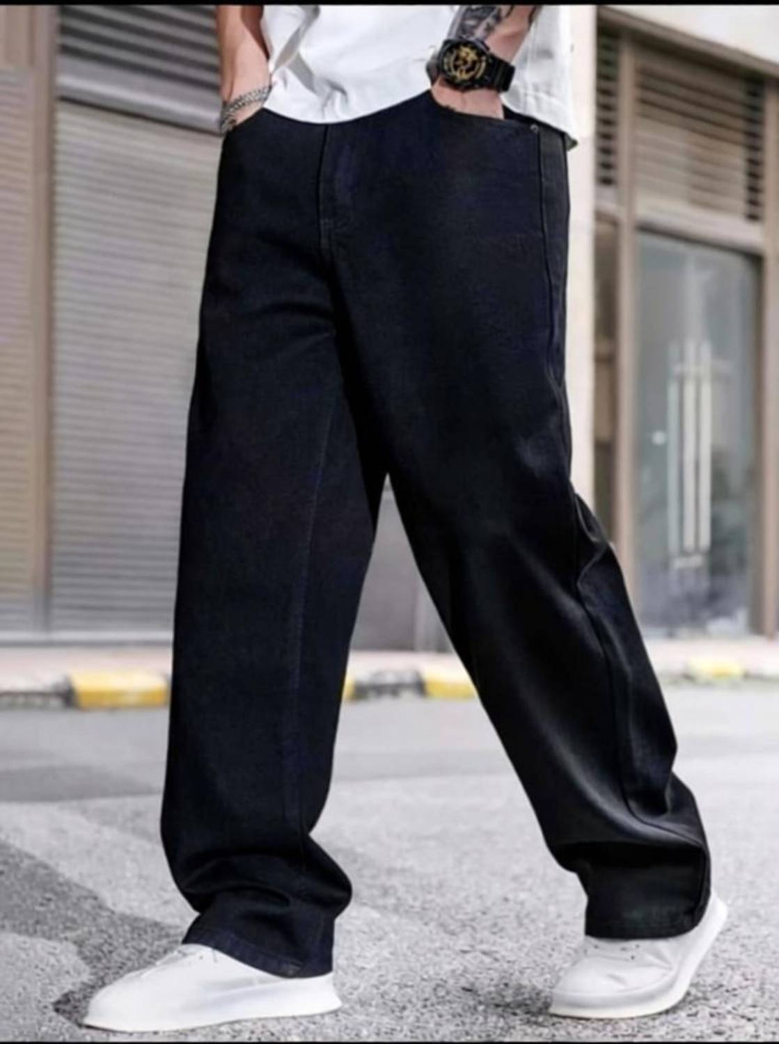 TOUGHFIT Slim Men Black Jeans - Image 2