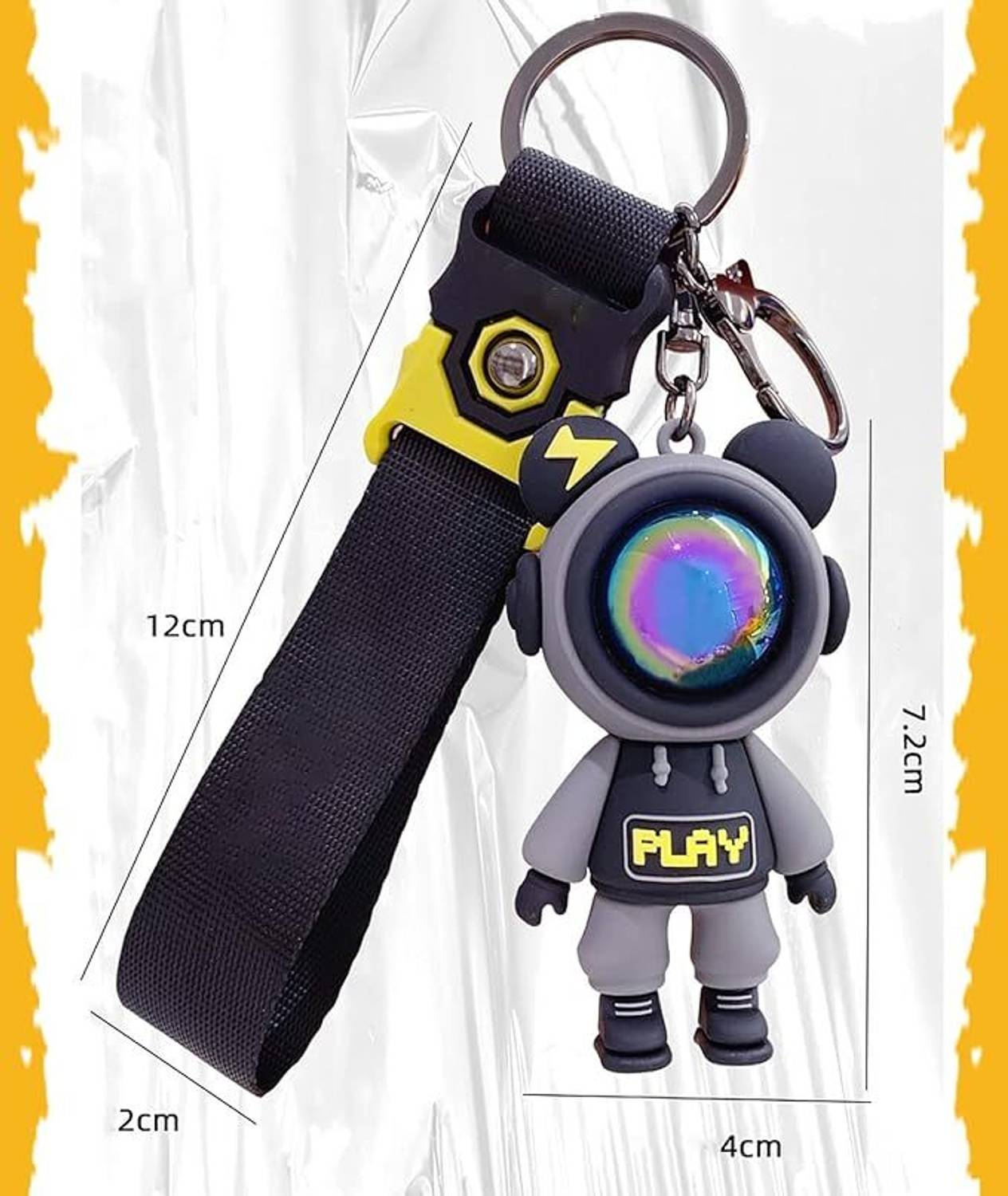 OTTAVO Space Astronaut Gray Keychain - Image 5