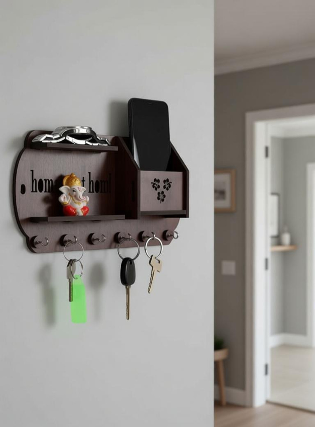 RM ART DEOCR KEY HOLDER RM-02 Wood Key Holder