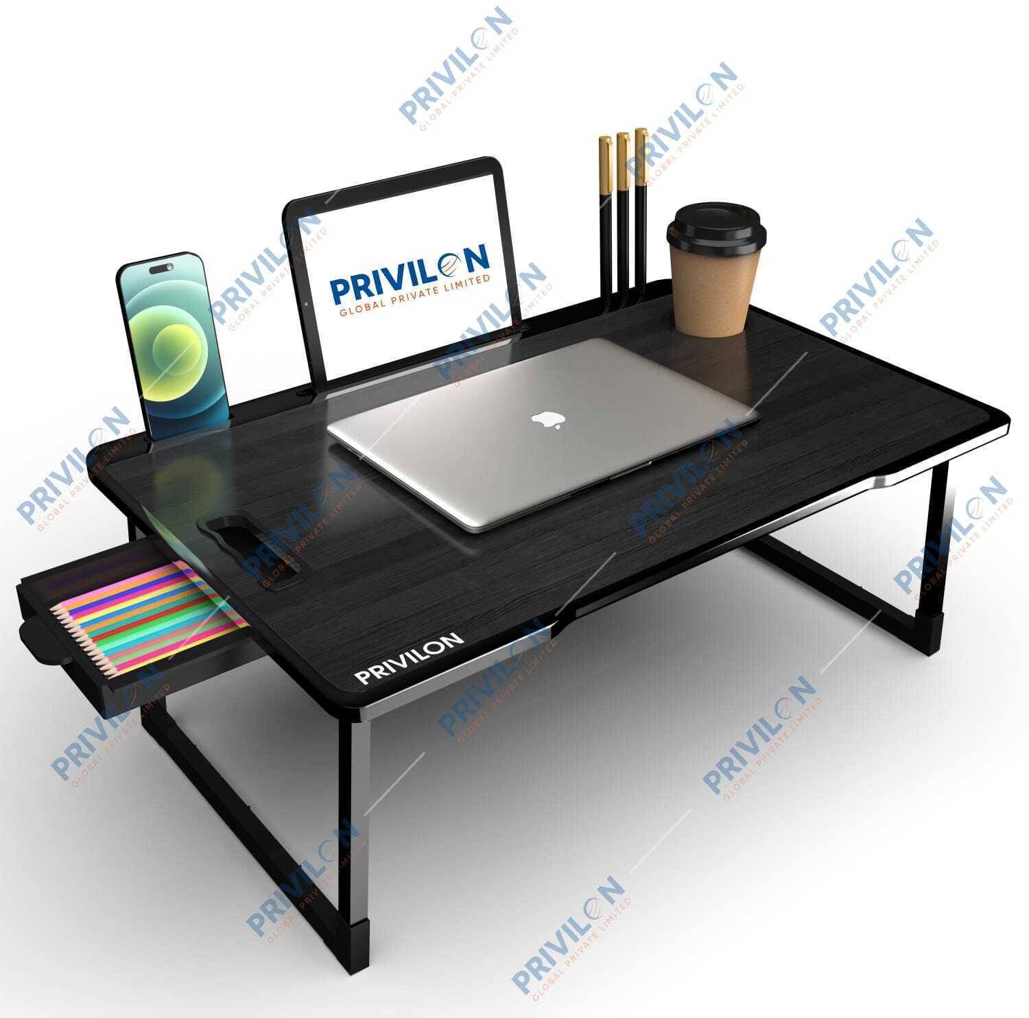 Shopsy MAKD US COTTED Black Line Solid Wood Study Table - Image 1