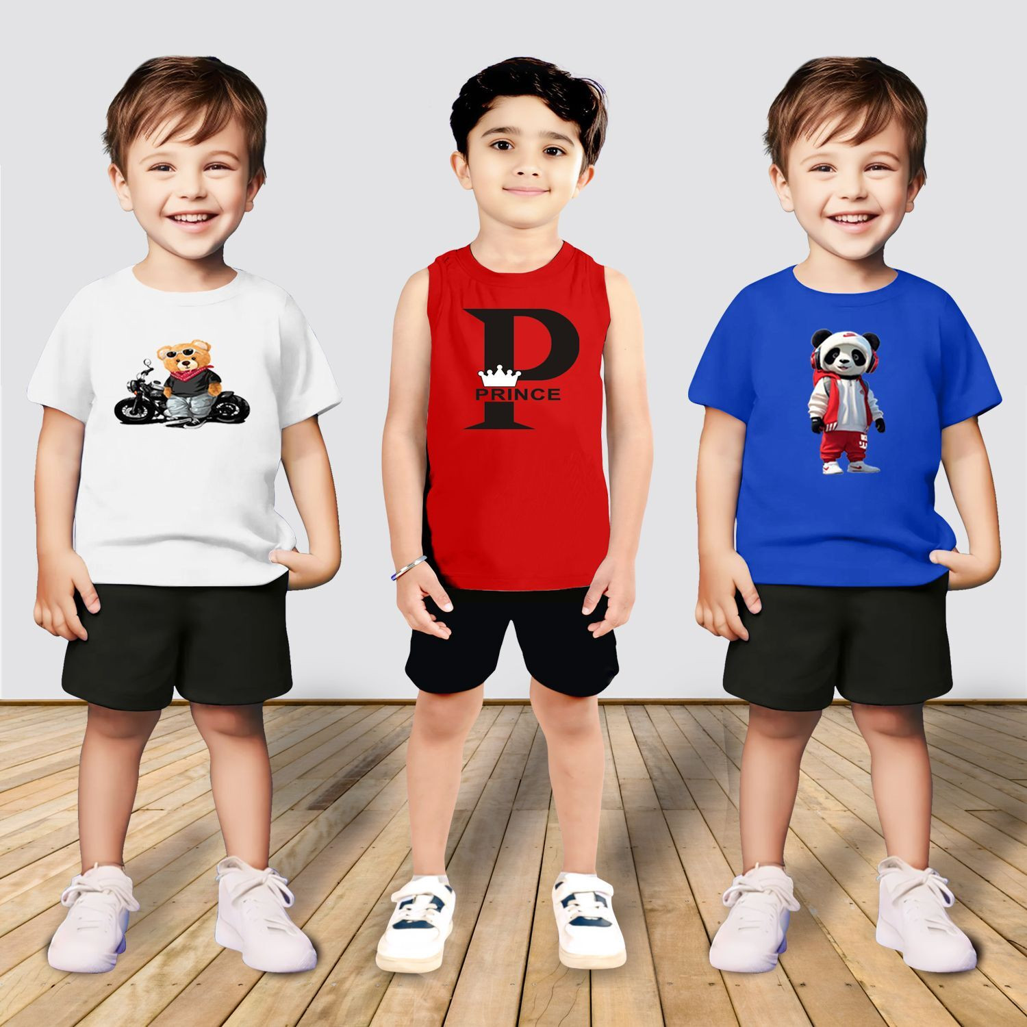 MGRS Baby Boys & Baby Girls Casual T-shirt Shorts