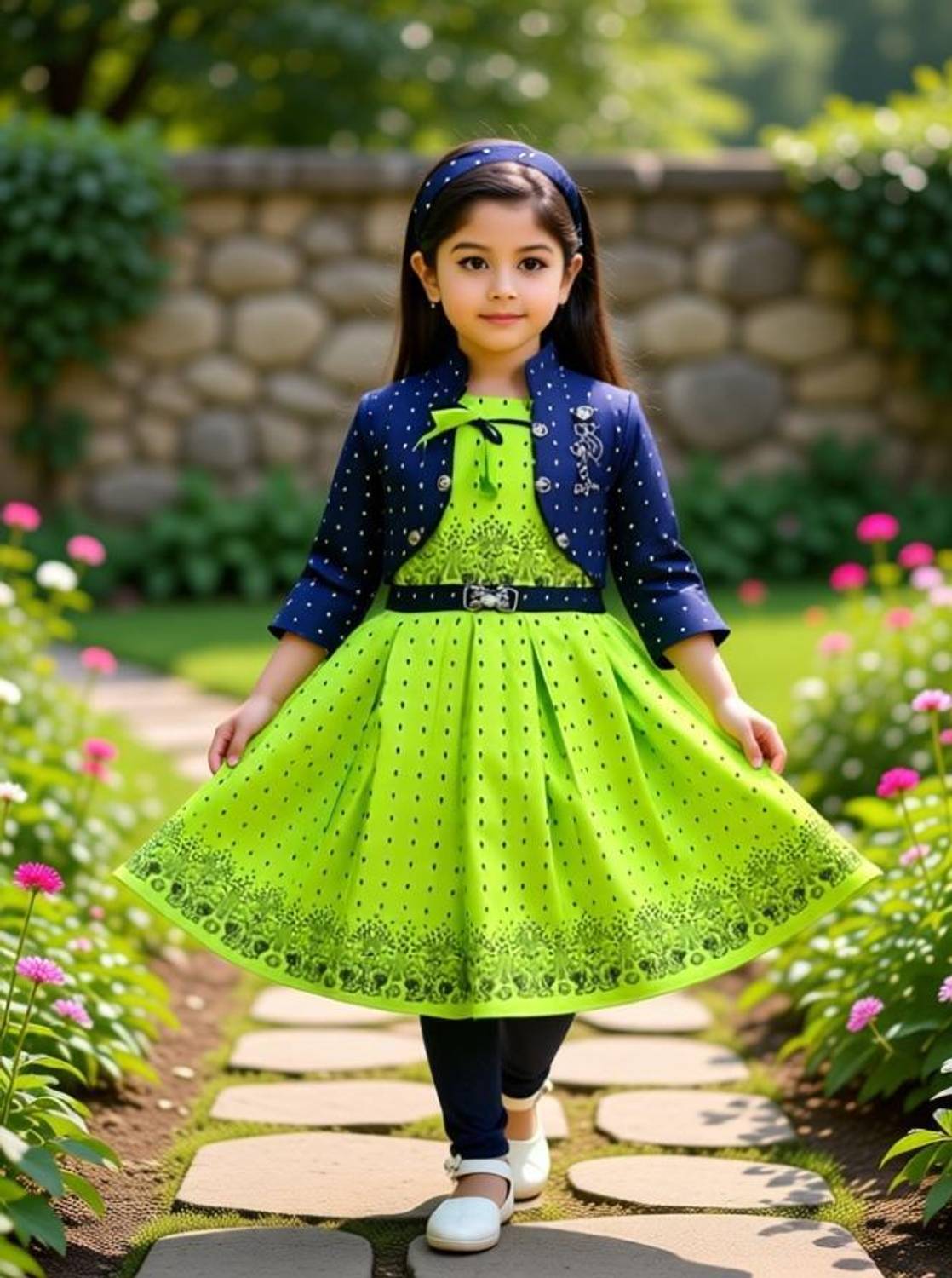 TrendCraze Girls Festive/Wedding Dress