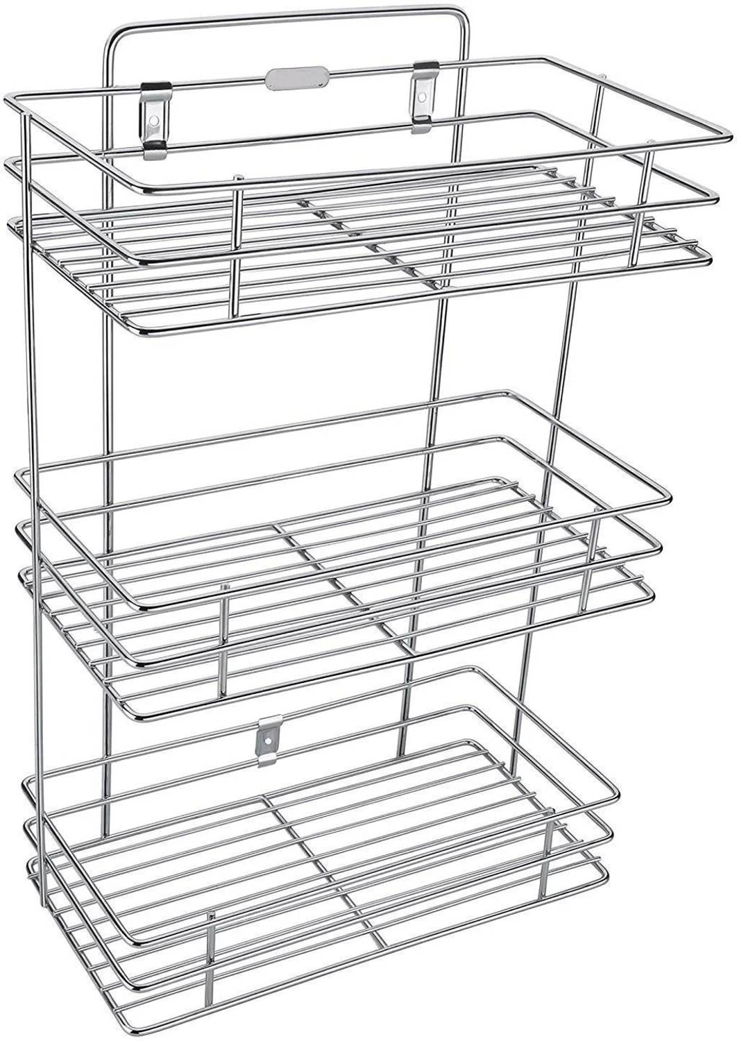 Kombuis Kitchenware 3 Layer Wall Mount Steel Rack - Image 1