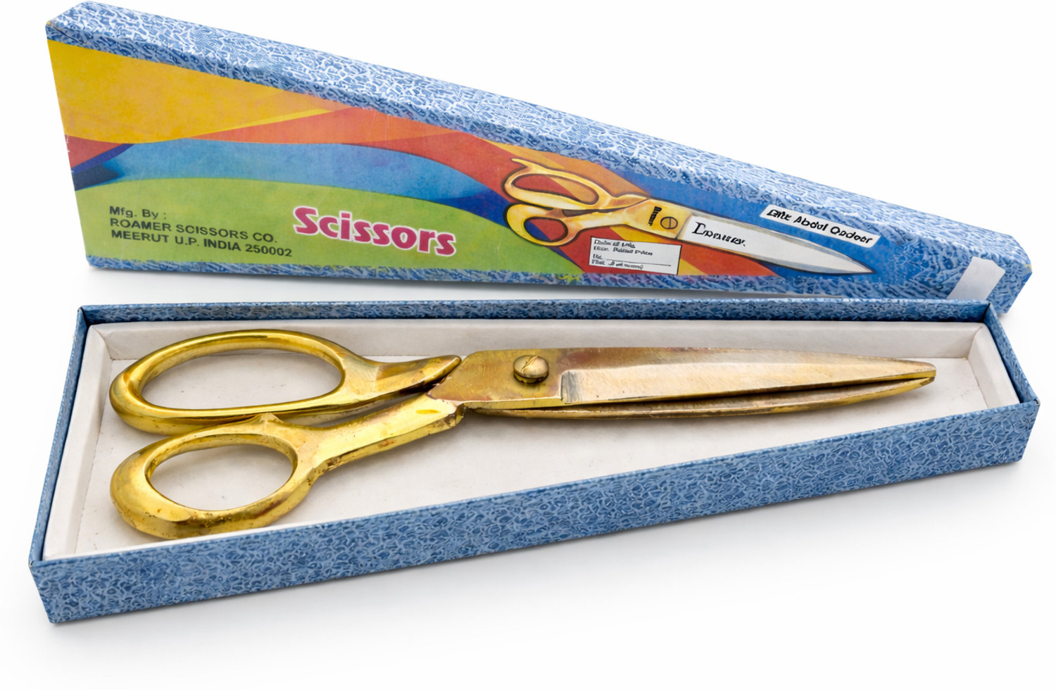 SastaSales tailor scissor with hard iron blade 9 inches for cloth cutting- golden polish Carbon Steel All-Purpose Scissor