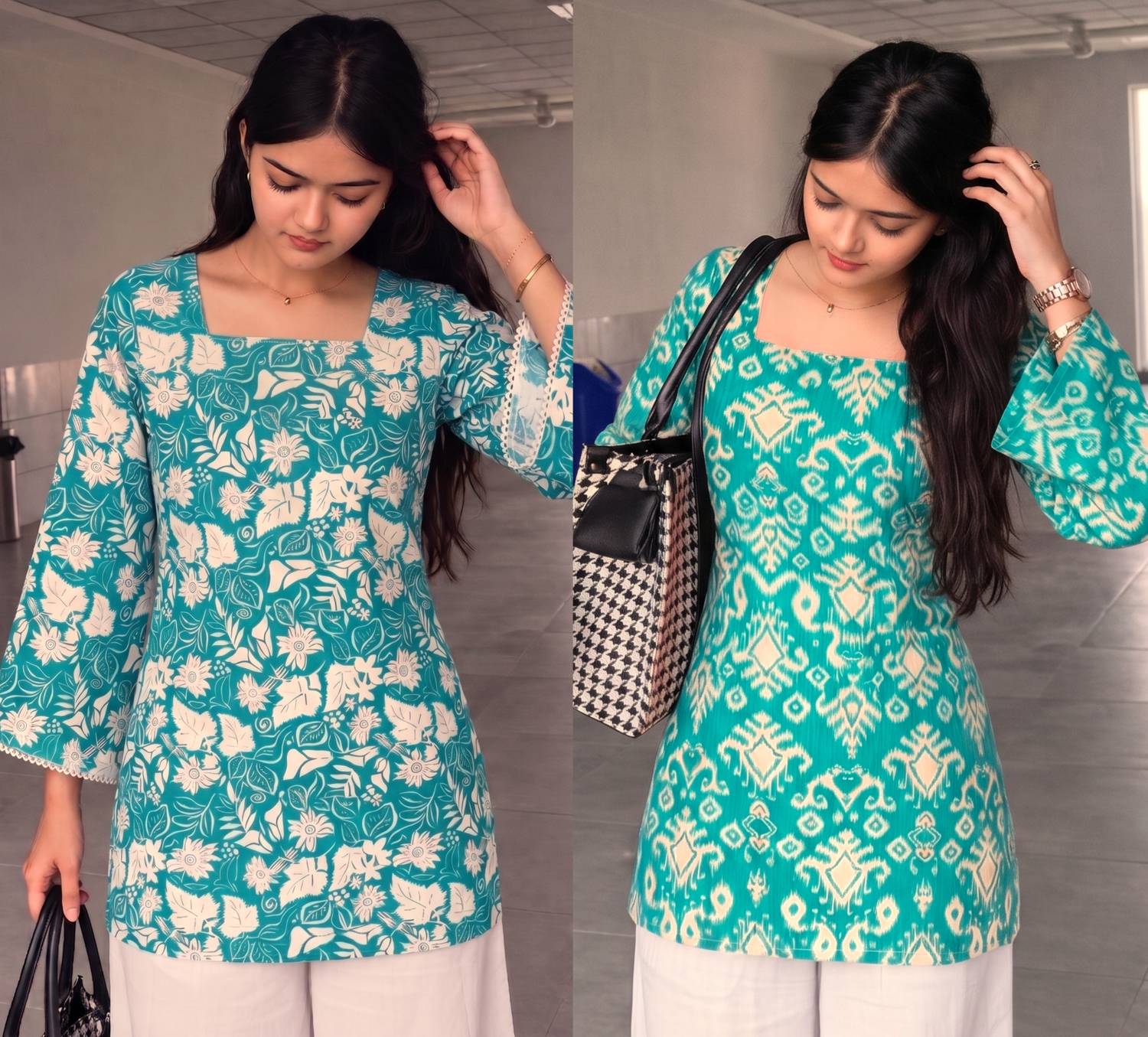 Shopsy Auzanoor Collection Women Floral Print Kurta - Image 1