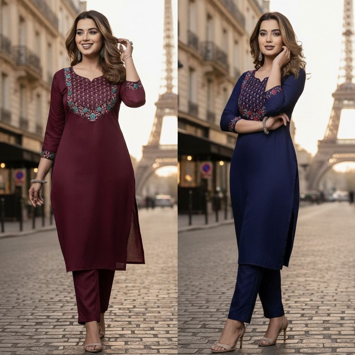 Auzanoor Collection Women Embroidered Kurta