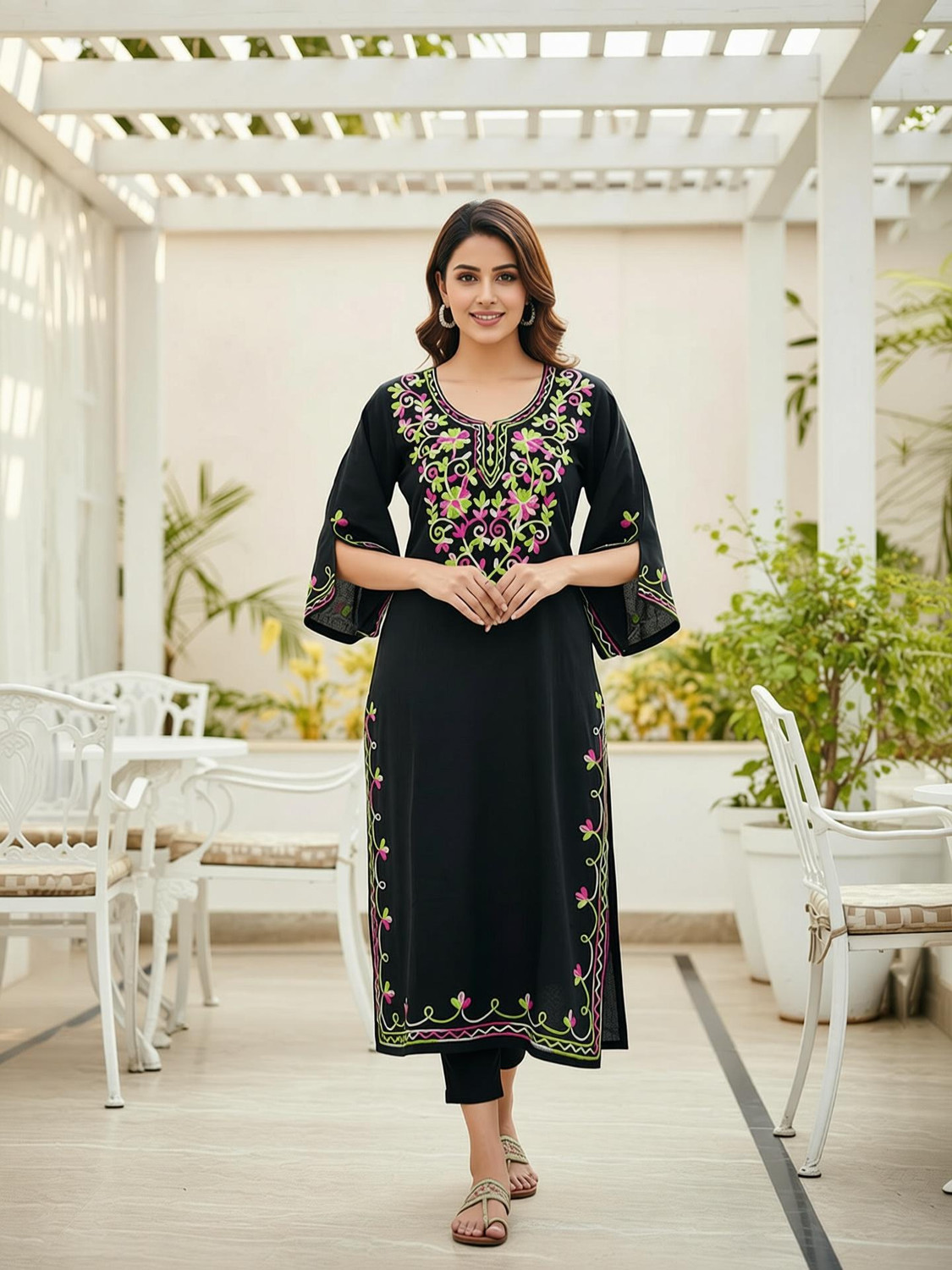 Andheriyas Textiles Women Self Design Kurta