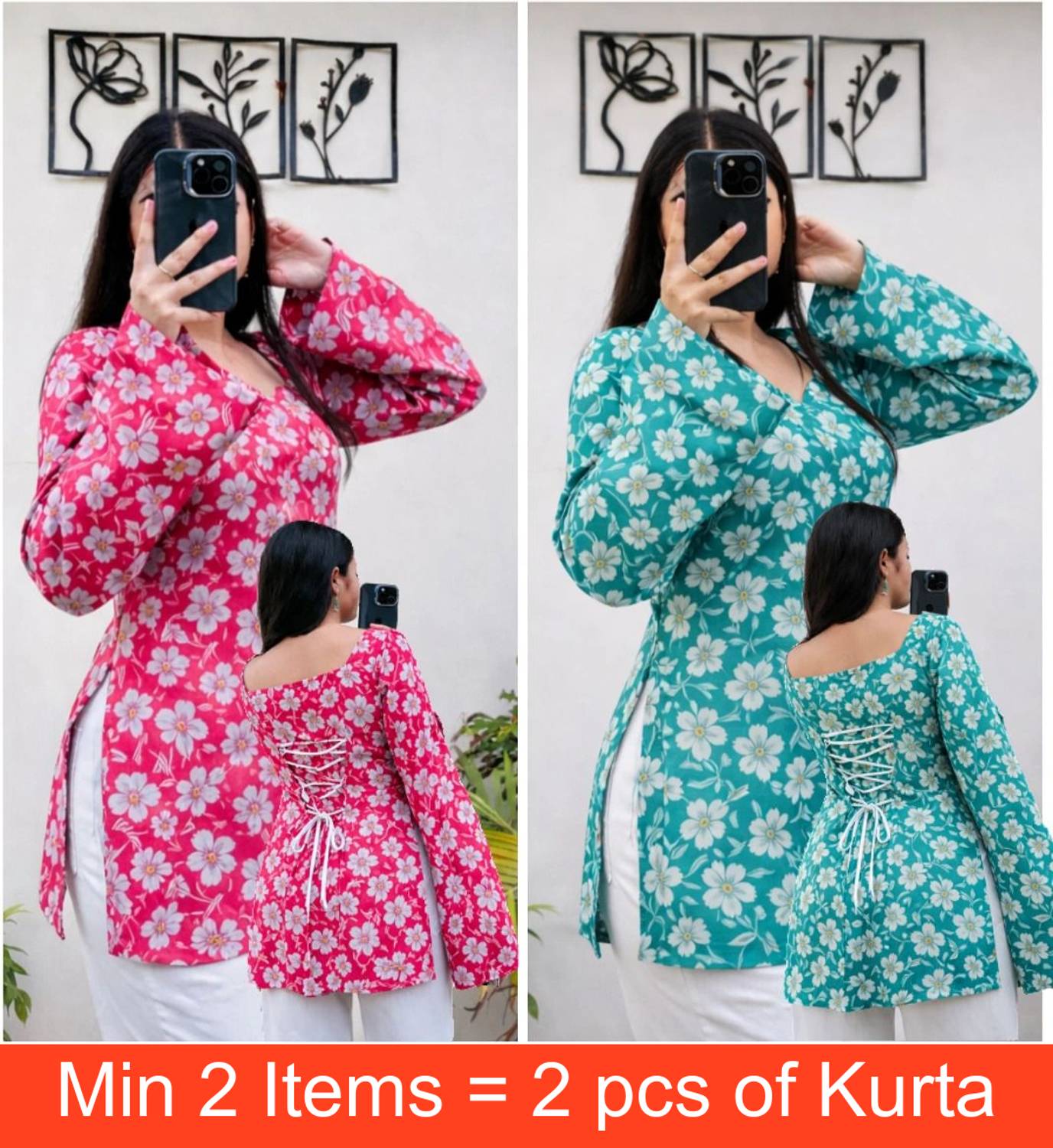 VECLAIRE Women Floral Print Kurta