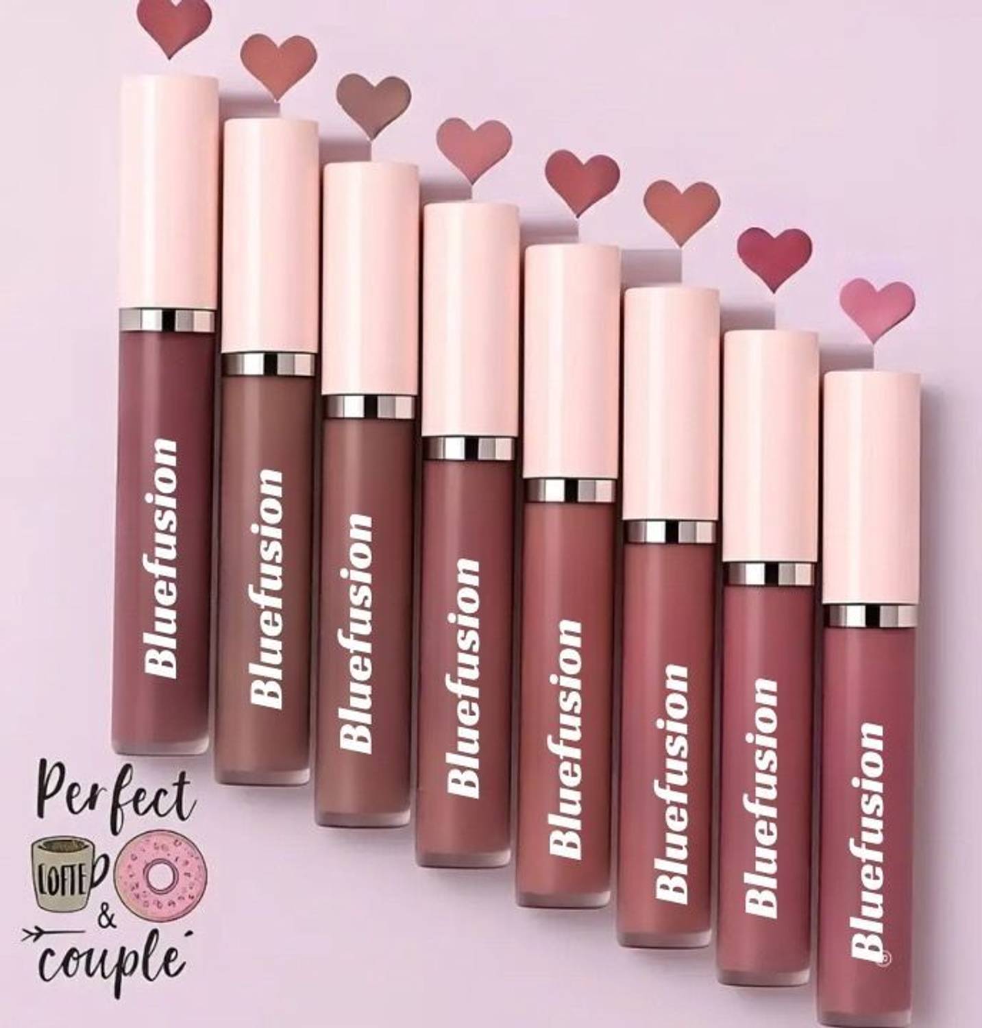 BLUEFUSION Non Transfer Lip Color |Matte Texture| 12 Hrs Waterproof|Smudge Proof