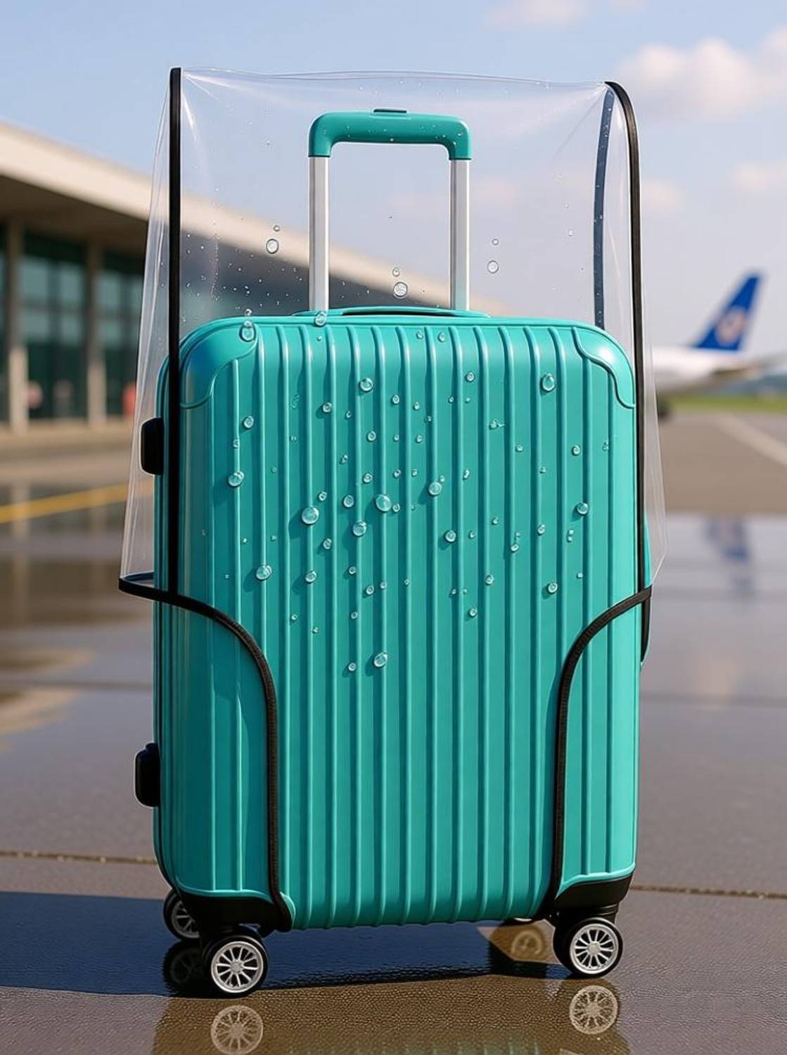 PREVAILER 24-Inch Transparent Waterproof Luggage Cover - Image 1