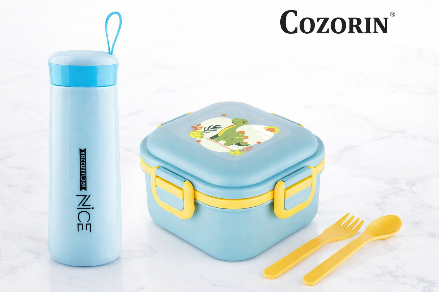 COZORIN Exotic Combo Lunch Box With Bottle 2 Containers Lunch Box