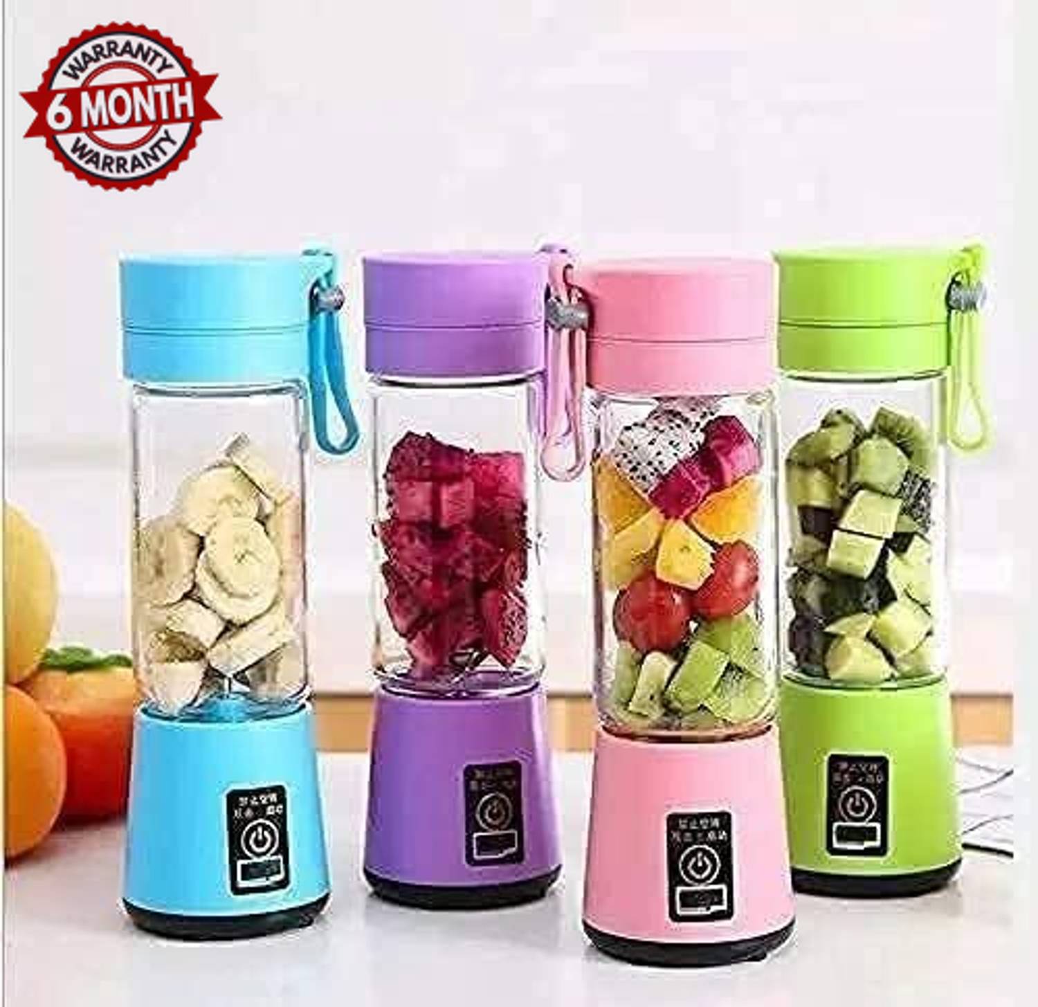 sleekon Portable 6-Blade Juicer Blender Multicolor - Image 1