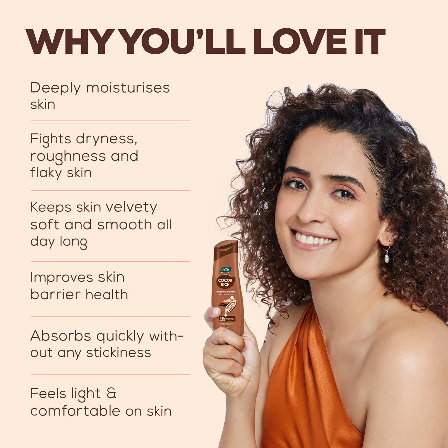 Joy Cocoa Rich Deep Nourishing Body Glow Lotion - Image 2