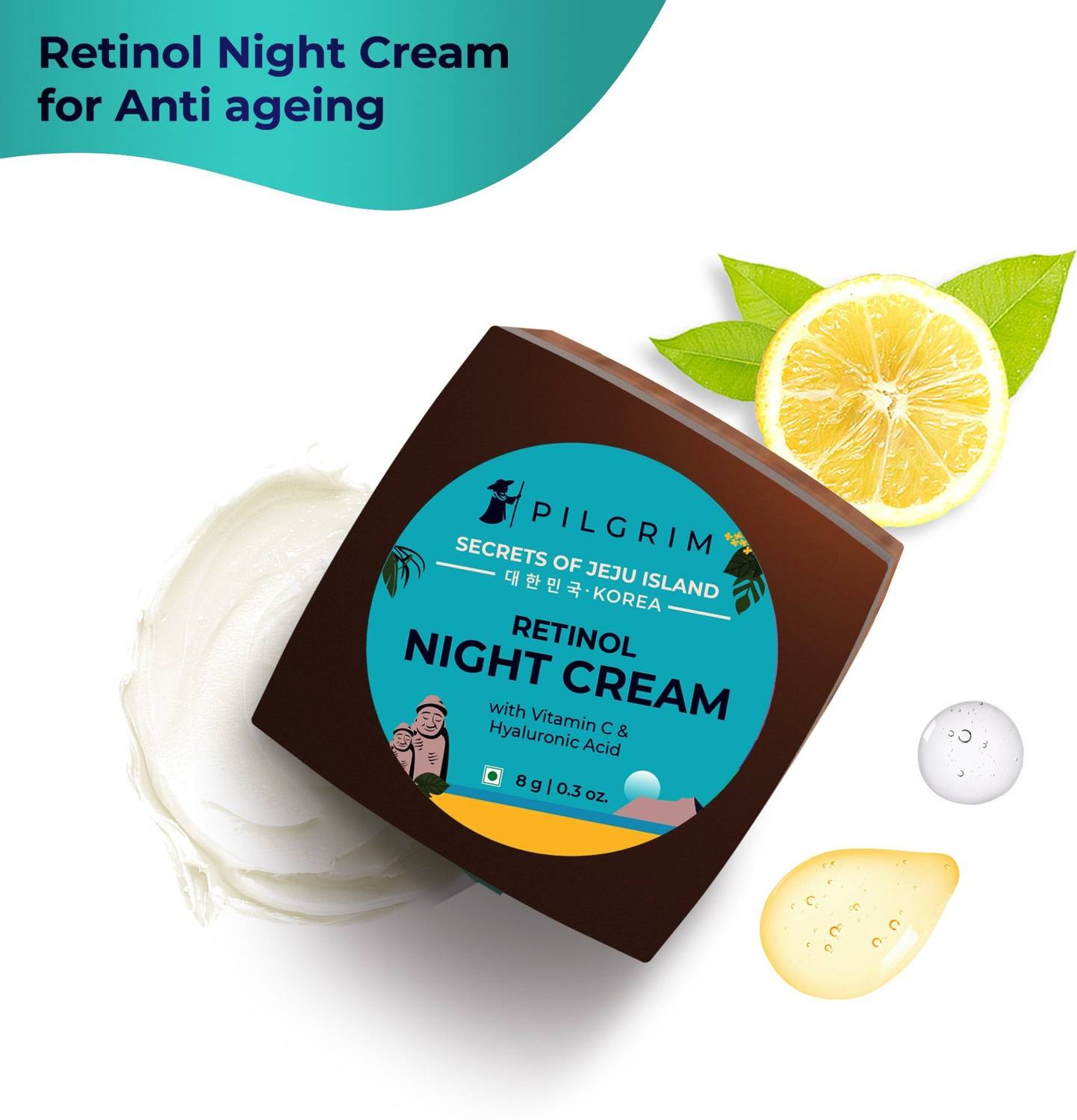 Pilgrim Retinol Night Cream with Vitamin C - Image 2