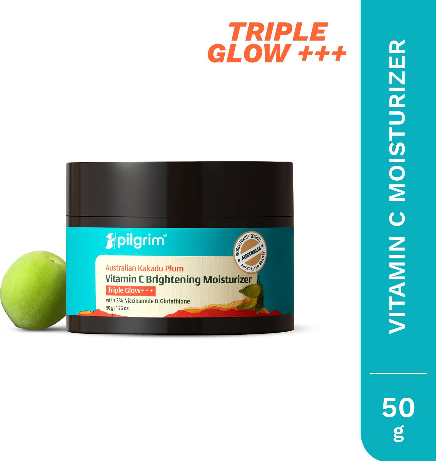 Pilgrim Australian Kakadu Plum Vitamin C Brightening Glow Face - Image 1