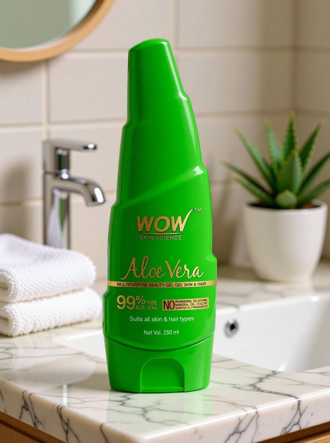 WOW Skin Science 99% Pure Aloe Vera Gel - Image 3