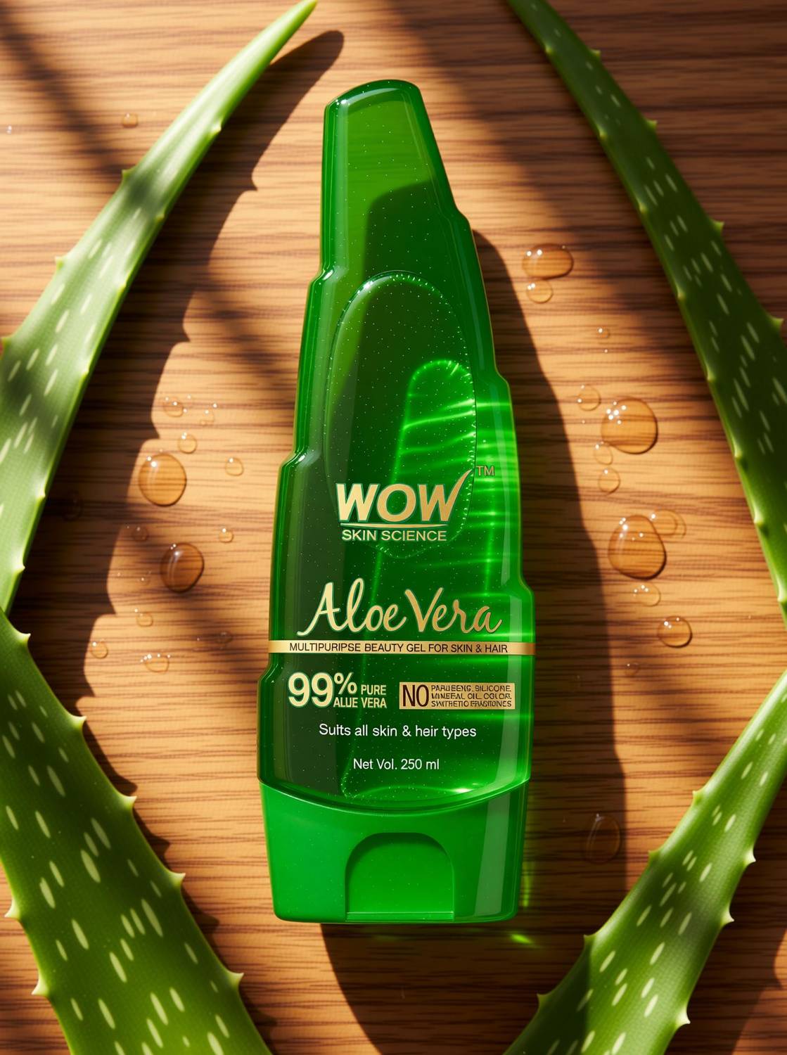 WOW Skin Science 99% Pure Aloe Vera Gel - Image 2