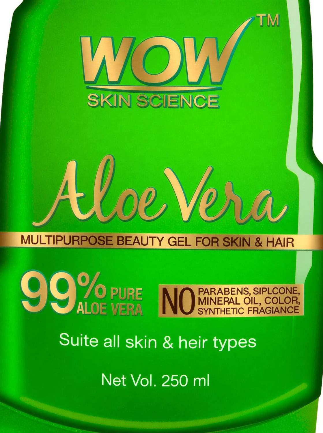 WOW Skin Science 99% Pure Aloe Vera Gel - Image 1